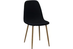 Noira Ovalt Matbord 220 cm EK + 8 st Nibe stol svart med ek ben
