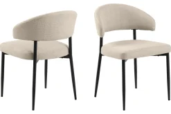 Noira Ovalt Matbord 220 cm med 6 Sawako Stolar