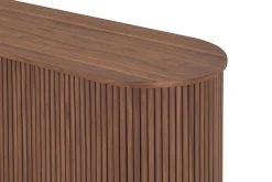 Noira Smalt Sideboard Ribbad Valnöt 150x45 cm