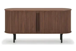 Noira Smalt Sideboard Ribbad Valnöt 150x45 cm