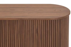 Noira Smalt Sideboard Ribbad Valnöt 150x45 cm