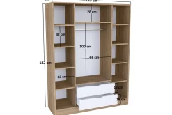 Nordhs Garderob 170x183 cm