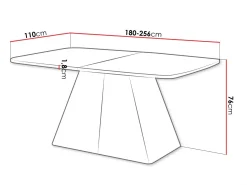 Novaj Matbord förlängningsbart 180-256 cm