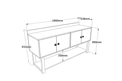 Numandro Avlastningsbord 180 cm