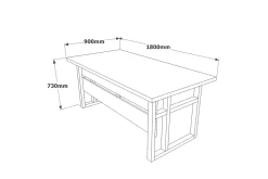 Numandro Skrivbord 180 cm