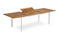 Nydala Matbord Utomhus Förlängningsbart 200-280x96 cm Teak/Vit