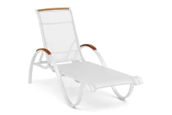 Nydala Solsäng Vit/Teak