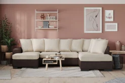 Ocean 5-sits Högervänd U-formad Large Soffa med Divan och Schäslong i Manchester