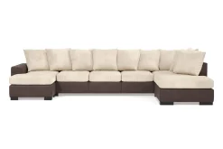 Ocean 5-sits Högervänd U-formad Large Soffa med Divan och Schäslong i Manchester