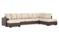 Ocean 5-sits Högervänd U-formad Large Soffa med Divan och Schäslong i Manchester