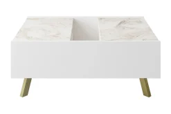 Ocotla Soffbord 90 cm med Förvaring Marmormönster