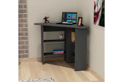Oderzo Hörnskrivbord 80 cm med Förvaring Hyllor