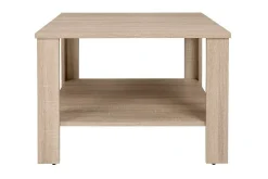 Odettie Soffbord 68 cm med Förvaring Hylla Ljus Ek