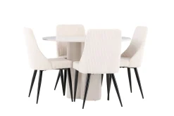 Olivia Matgrupp 110 cm Rund med 4 Leone stolar