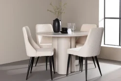 Olivia Matgrupp 110 cm Rund med 4 Leone stolar