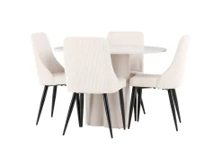Olivia Matgrupp 110 cm Rund med 4 Leone stolar
