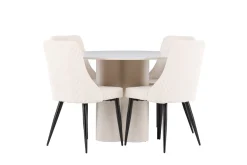 Olivia Matgrupp 110 cm Rund med 4 Leone stolar