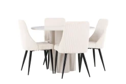 Olivia Matgrupp 110 cm Rund med 4 Leone stolar