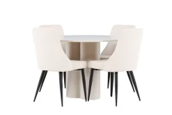 Olivia Matgrupp 110 cm Rund med 4 Leone stolar
