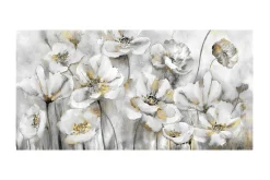 Oljemålning Vita blommor