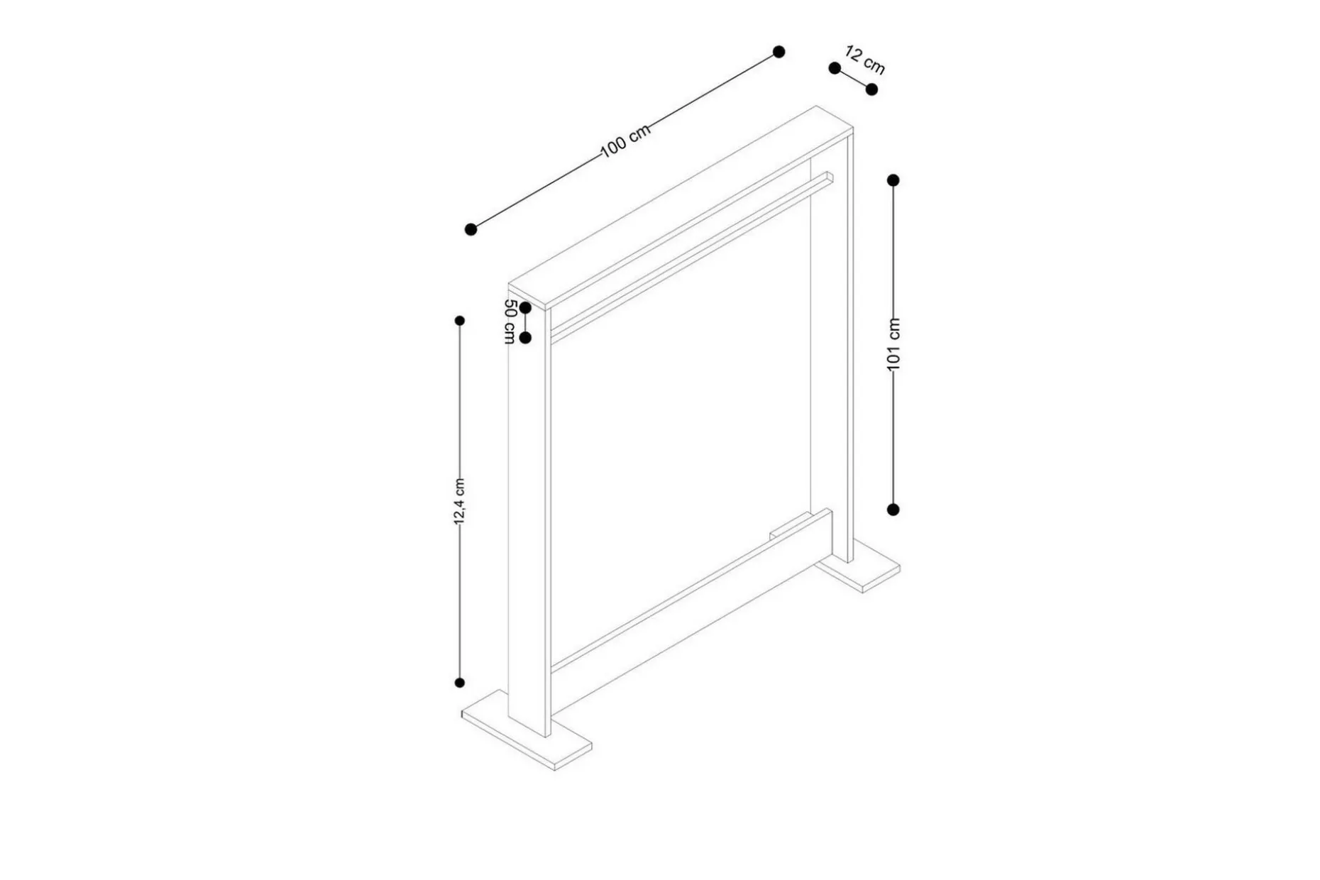 Olyric Tv-hylla 124 cm