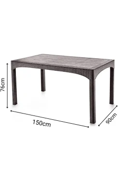 Omber Matbord utomhus 150 cm