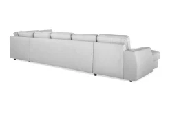 Optus Lyx 6-sits Högervänd U-formad Large Soffa med Divan och Schäslong i Tyg