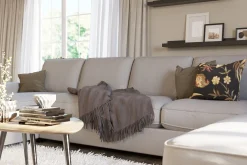 Optus Lyx 6-sits Högervänd U-formad Large Soffa med Divan och Schäslong i Tyg