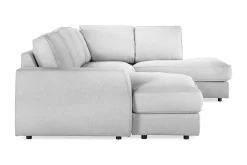 Optus Lyx 4-sits Högervänd U-formad Soffa med Divan och Schäslong i Tyg