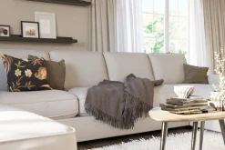 Optus Lyx 6-sits Vänstervänd U-formad Large Soffa med Divan och Schäslong i Tyg