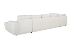 Optus Lyx 6-sits Vänstervänd U-formad Large Soffa med Divan och Schäslong i Tyg