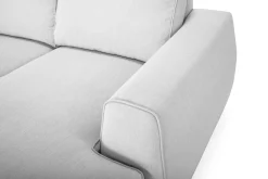 Optus Lyx 4-sits Vänstervänd U-formad Soffa med Divan och Schäslong i Tyg