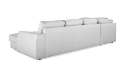 Optus Lyx 4-sits Vänstervänd U-formad Soffa med Divan och Schäslong i Tyg