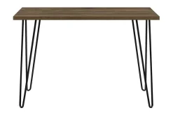 Owen Skrivbord 102 cm Valnötsbrun/Svart