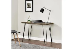 Owen Skrivbord 102 cm Valnötsbrun/Svart