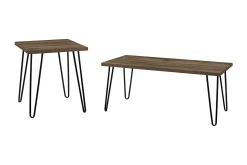 Owen Soffbord 107 cm Valnötsbrun/Svart