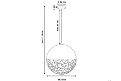 Padma Taklampa 35 cm