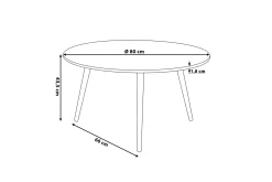 Pagliei Soffbord 80 cm Runt