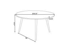 Pagliei Soffbord 80 cm Runt