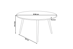 Pagliei Soffbord 80 cm Runt