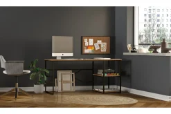 Parythe Skrivbord 160x75x160 cm med förvaring