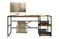 Parythe Skrivbord 160x75x160 cm med förvaring