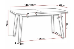 Patrickswell Matbord 80 cm