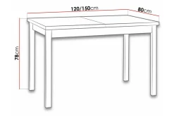 Patrickswell Matbord 80 cm White