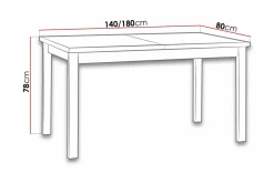 Patrickswell Matbord 80 cm White
