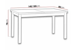 Patrickswell Matbord 80 cm Black