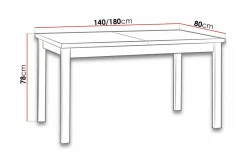 Patrickswell Matbord 80 cm Black