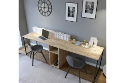 Pellafol Skrivbord 140 cm med Förvaring Hyllor