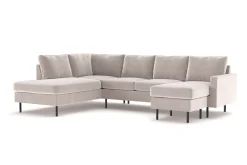 Peppe 4-sits Vänstervänd U-formad Soffa med Divan och Schäslong i Manchester