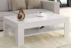 Perkhill Soffbord 120 cm med Förvaring Hylla